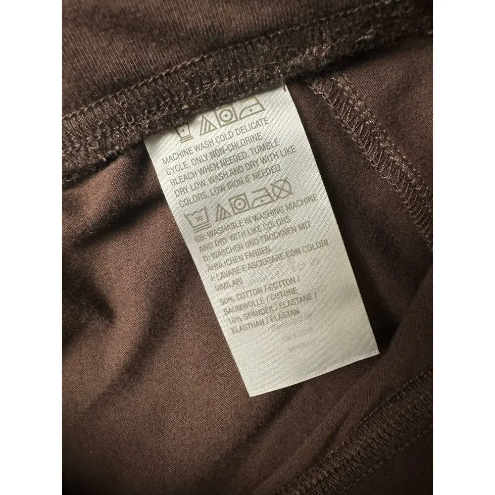 QVC Denim&Co Reg Yoga Stretch Lightly Boot Pant w/Pockets Brown NWOT Size XS - Picture 6 of 8